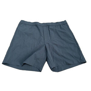 NWT Theory Curtis Basalt Kelso Men's Blue Elastic‎ Waist Pockets Shorts Size XL